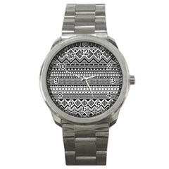 Aztec Pattern Design(1) Sport Metal Watch by BangZart