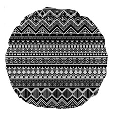 Aztec Pattern Design(1) Large 18  Premium Round Cushions by BangZart