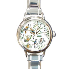 Australian Kookaburra Bird Pattern Round Italian Charm Watch by BangZart