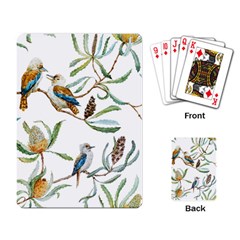 Australian Kookaburra Bird Pattern Playing Card by BangZart