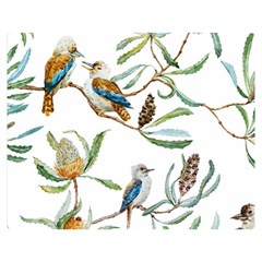 Australian Kookaburra Bird Pattern Double Sided Flano Blanket (medium)  by BangZart