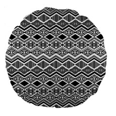 Aztec Design  Pattern Large 18  Premium Flano Round Cushions