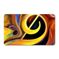 Art Oil Picture Music Nota Magnet (rectangular) by BangZart