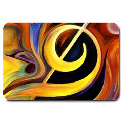 Art Oil Picture Music Nota Large Doormat  by BangZart