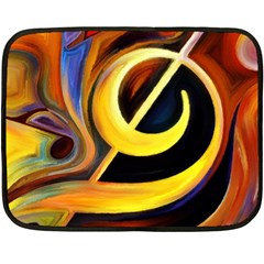 Art Oil Picture Music Nota Fleece Blanket (mini) by BangZart