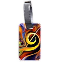 Art Oil Picture Music Nota Luggage Tags (two Sides) by BangZart