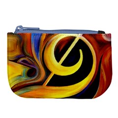 Art Oil Picture Music Nota Large Coin Purse