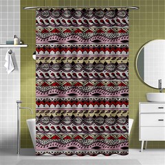 Aztec Pattern Art Shower Curtain 48  X 72  (small)  by BangZart