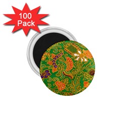 Art Batik The Traditional Fabric 1 75  Magnets (100 Pack)  by BangZart