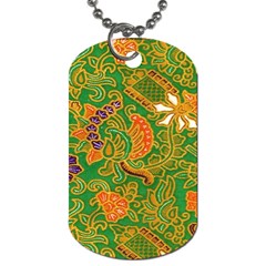 Art Batik The Traditional Fabric Dog Tag (one Side)