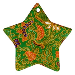 Art Batik The Traditional Fabric Star Ornament (two Sides) by BangZart