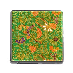 Art Batik The Traditional Fabric Memory Card Reader (square) by BangZart