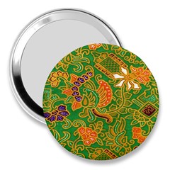 Art Batik The Traditional Fabric 3  Handbag Mirrors by BangZart