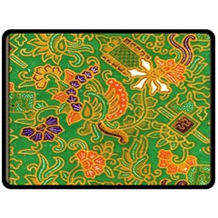 Art Batik The Traditional Fabric Double Sided Fleece Blanket (large)  by BangZart