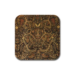 Art Indonesian Batik Rubber Square Coaster (4 Pack)  by BangZart