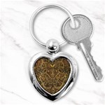 Art Indonesian Batik Key Chains (Heart)  Front