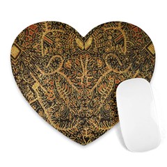 Art Indonesian Batik Heart Mousepads by BangZart