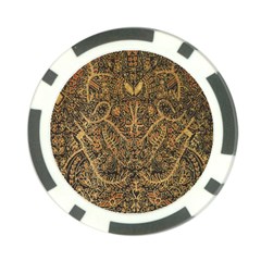 Art Indonesian Batik Poker Chip Card Guard by BangZart