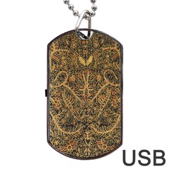 Art Indonesian Batik Dog Tag Usb Flash (two Sides) by BangZart