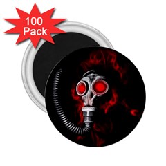 Gas Mask 2 25  Magnets (100 Pack)  by Valentinaart