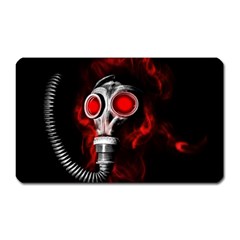 Gas Mask Magnet (rectangular) by Valentinaart