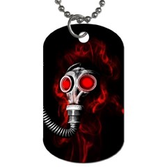 Gas Mask Dog Tag (one Side) by Valentinaart