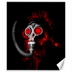 Gas Mask Canvas 8  X 10  by Valentinaart