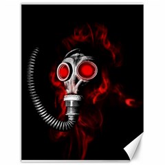 Gas Mask Canvas 12  X 16   by Valentinaart