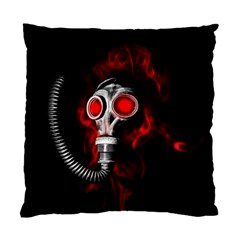 Gas Mask Standard Cushion Case (one Side) by Valentinaart