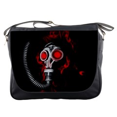 Gas Mask Messenger Bags by Valentinaart