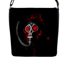 Gas Mask Flap Messenger Bag (l)  by Valentinaart