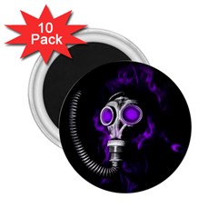 Gas Mask 2 25  Magnets (10 Pack)  by Valentinaart