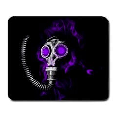 Gas Mask Large Mousepads by Valentinaart