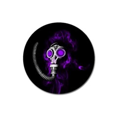 Gas Mask Magnet 3  (round) by Valentinaart