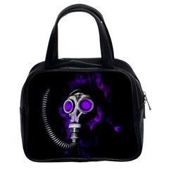 Gas Mask Classic Handbags (2 Sides) by Valentinaart