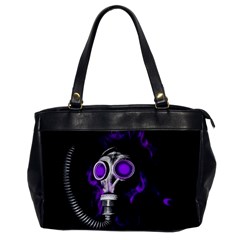 Gas Mask Office Handbags by Valentinaart