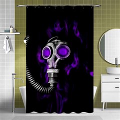 Gas Mask Shower Curtain 48  X 72  (small)  by Valentinaart