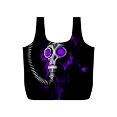 Gas Mask Full Print Recycle Bags (s)  by Valentinaart