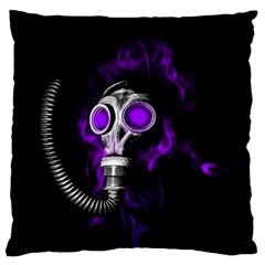 Gas Mask Standard Flano Cushion Case (two Sides) by Valentinaart