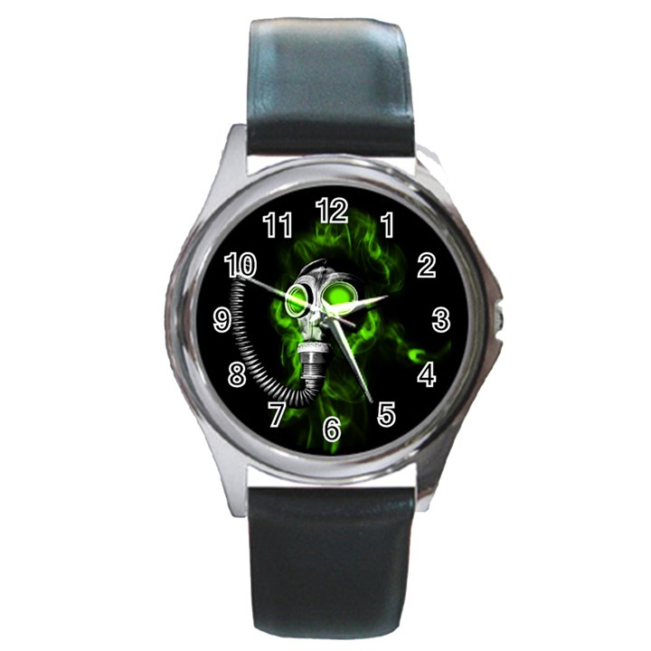 Gas mask Round Metal Watch