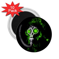 Gas Mask 2 25  Magnets (10 Pack)  by Valentinaart