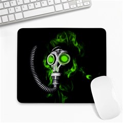 Gas Mask Large Mousepads by Valentinaart