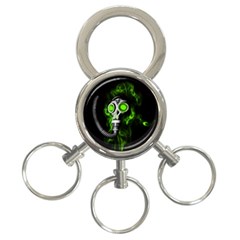 Gas Mask 3-ring Key Chains by Valentinaart