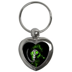 Gas Mask Key Chains (heart)  by Valentinaart