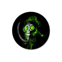 Gas Mask Magnet 3  (round) by Valentinaart