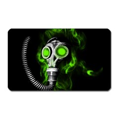 Gas Mask Magnet (rectangular) by Valentinaart