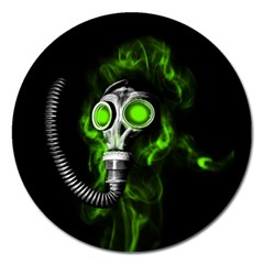 Gas Mask Magnet 5  (round) by Valentinaart