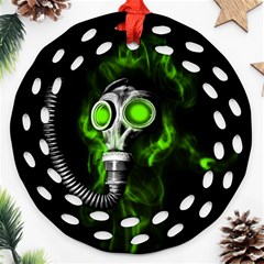 Gas Mask Ornament (round Filigree)