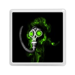 Gas Mask Memory Card Reader (square)  by Valentinaart