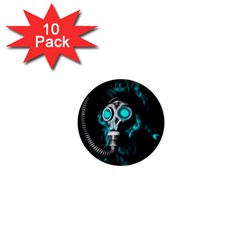 Gas Mask 1  Mini Buttons (10 Pack)  by Valentinaart